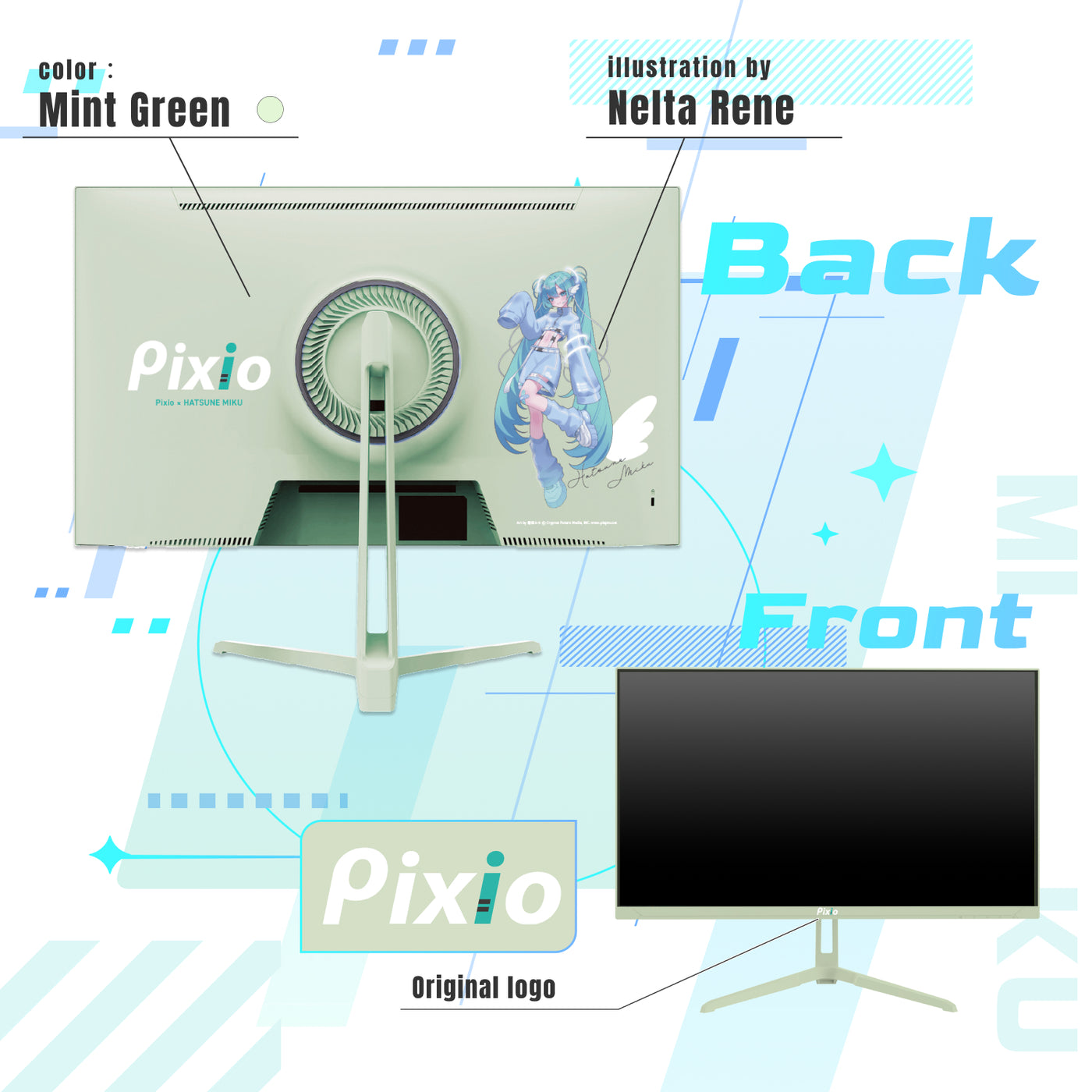 ◆初音ミク　PCモニター◆ 完売のお知らせ】ボーカロイド初音ミクとコラボレーションした特別な