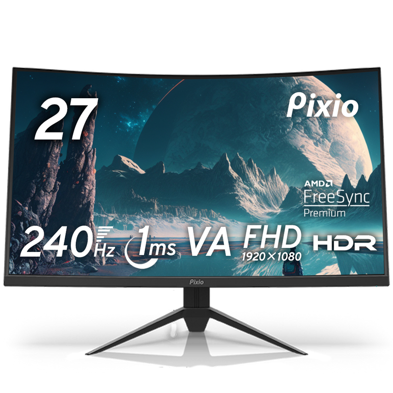 PXC279 | 27インチ 240Hz FHD VA 湾曲ゲーミングモニター | Pixio PXC279 | 27インチ 240Hz FHD VA 湾曲ゲーミングモニター | Pixio