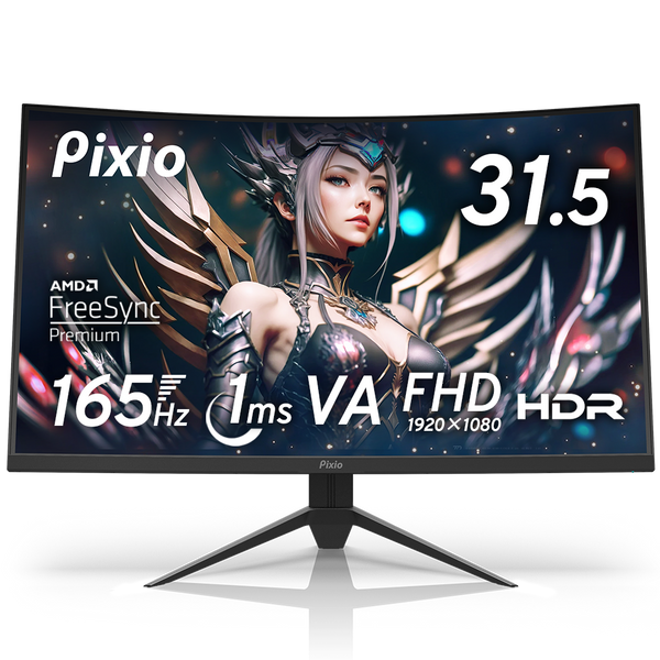 PXC325 | 31.5インチ 165Hz FHD VA 湾曲ゲーミングモニター | Pixio