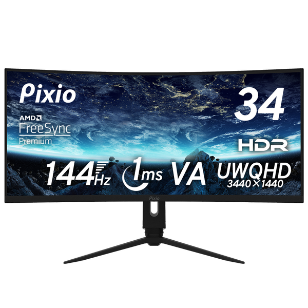 Pixio PXC348C 湾曲ゲーミングモニター 34インチ 美品 PXC348C | 34インチ 144Hz UWQHD VA | Pixio(ピクシオ