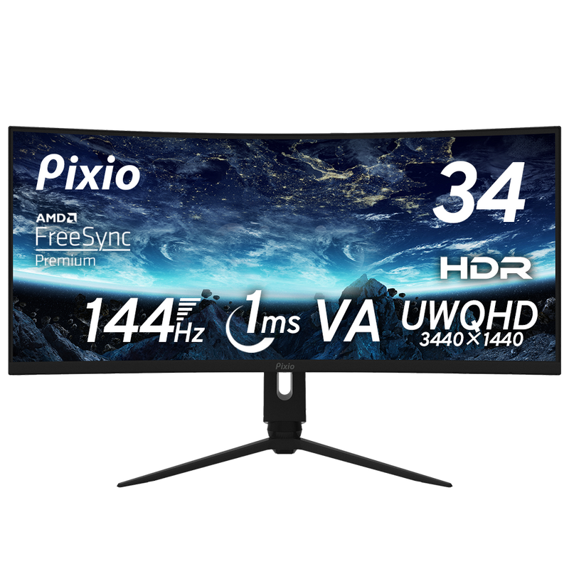 PXC348C | 34インチ 144Hz UWQHD VA | Pixio(ピクシオ)ゲーミング PXC348C | 34インチ 144Hz UWQHD VA | Pixio(ピクシオ)ゲーミング