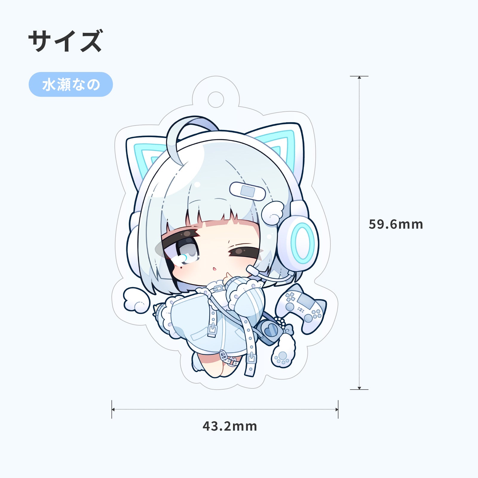 HDMIコネクタストラップ(水瀬なのオリジナルアクリルキーホルダーセット)