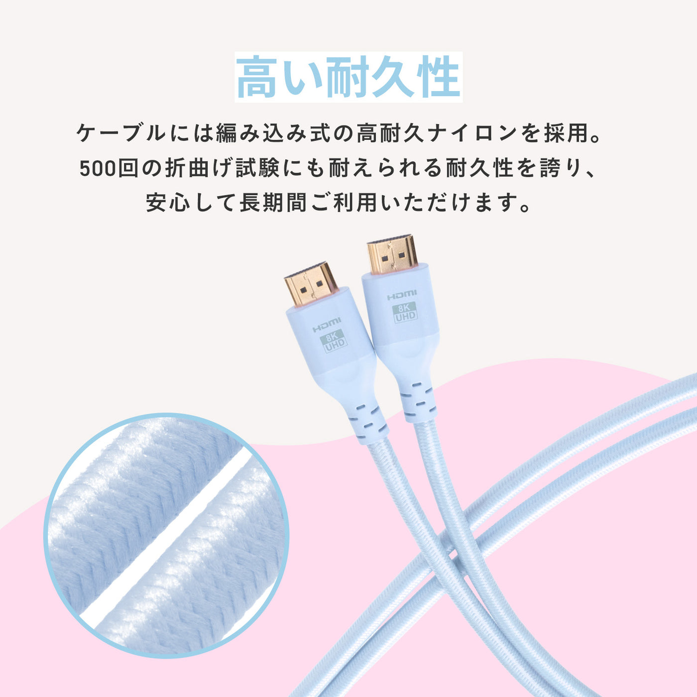 HDMIケーブル / ホワイト / PXH212BW | Pixio
