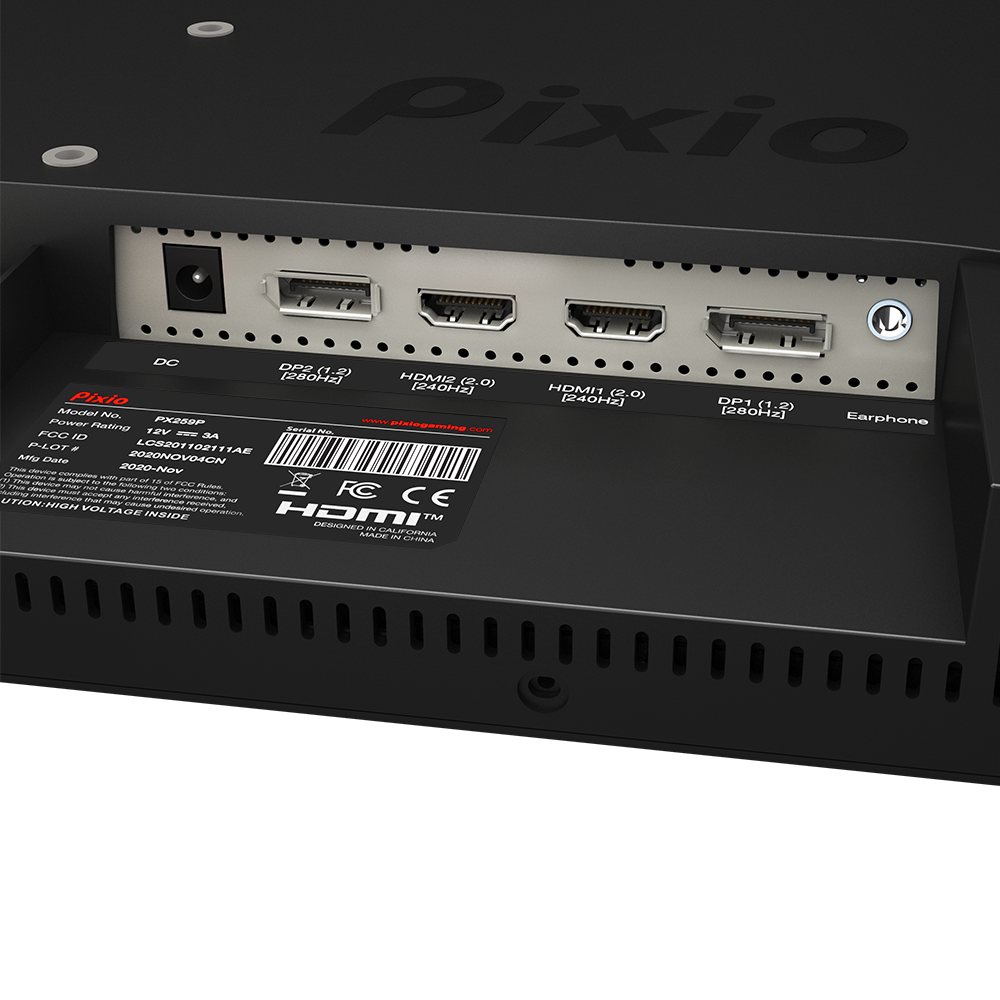 PX259 Prime 24.5インチ 280Hz FHD IPS Pixio（ピクシオ）ゲーミングモニター – Pixio Japan