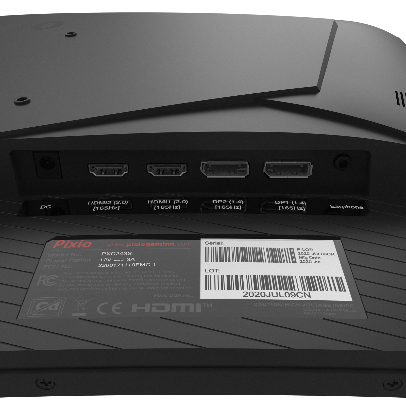 PIXIO PXC243 144Hz対応 23.6型 ゲーミングモニター PXC243SMain9_1600x.png?v=